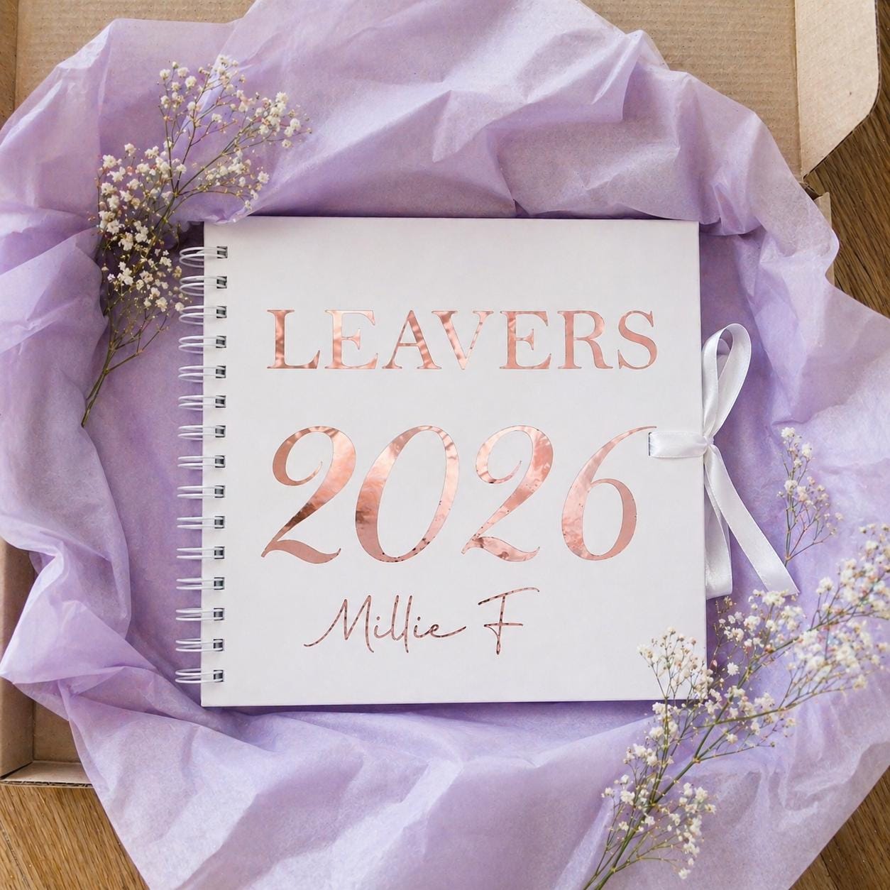 Personalised 2026 School Leaver's scrapbook, autograph book, school gift, signature book, 2026 school leaver gift