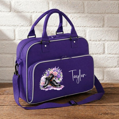 Personalised Tap Dance Bag: gift for tap dancer, tap shoe storage bag, personalised dance bag