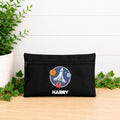 Personalised space rocket pencil case, child's pencil case,  navy blue rocket pencil case, personalised pencil case