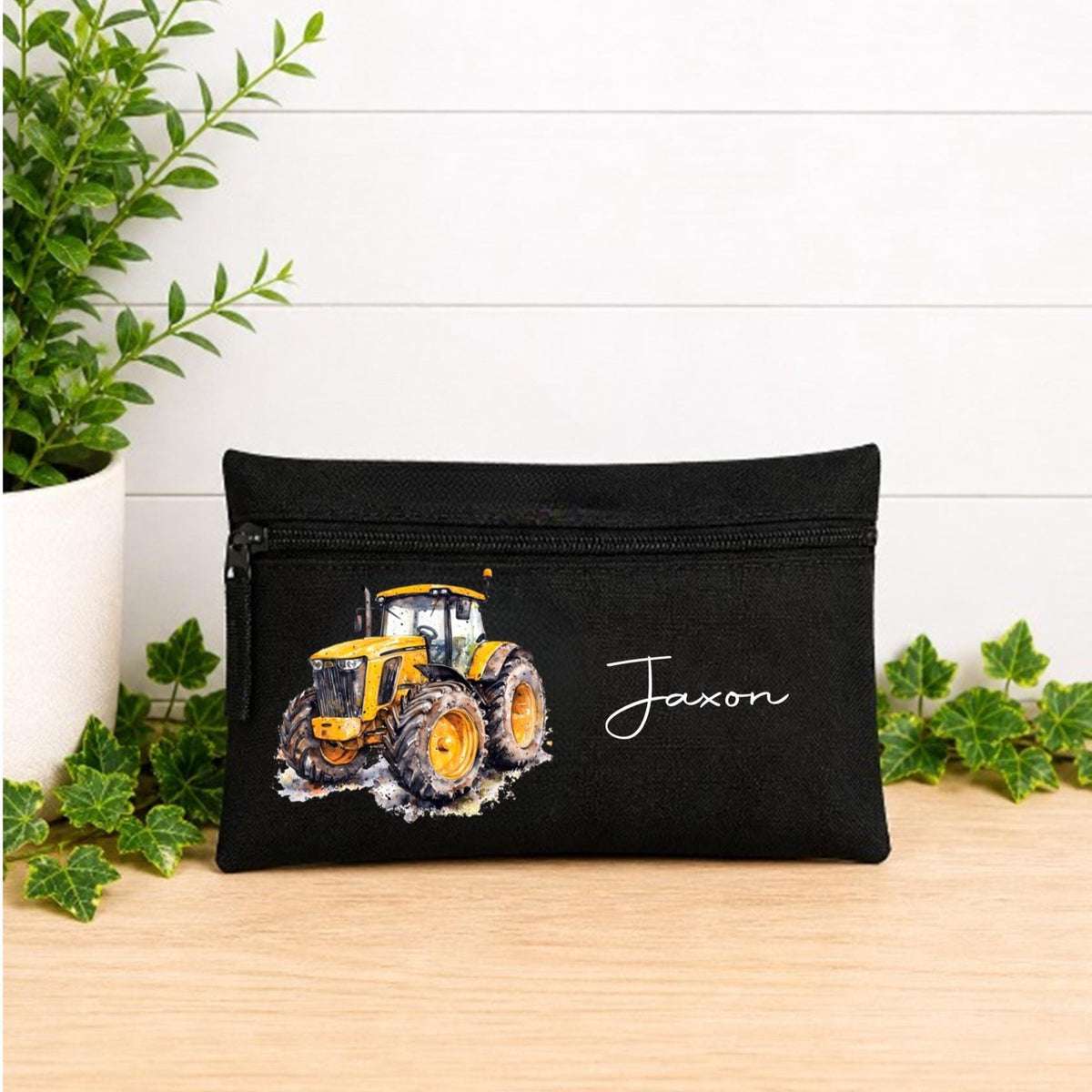Personalised Tractor Pencil Case: personalised boy's pencil case Farmyard Theme back to school kit