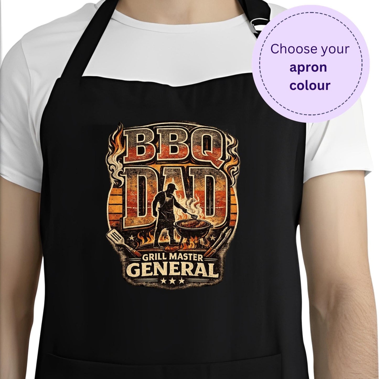 Personalised BBQ Dad | Grill Master General Apron
