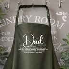Dad Definitions Apron, Father's Day gift, BBQ apron, aprons for him