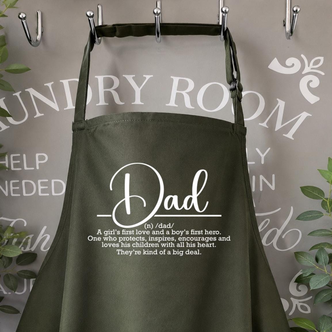 Dad Definitions Apron, Father's Day gift, BBQ apron, aprons for him