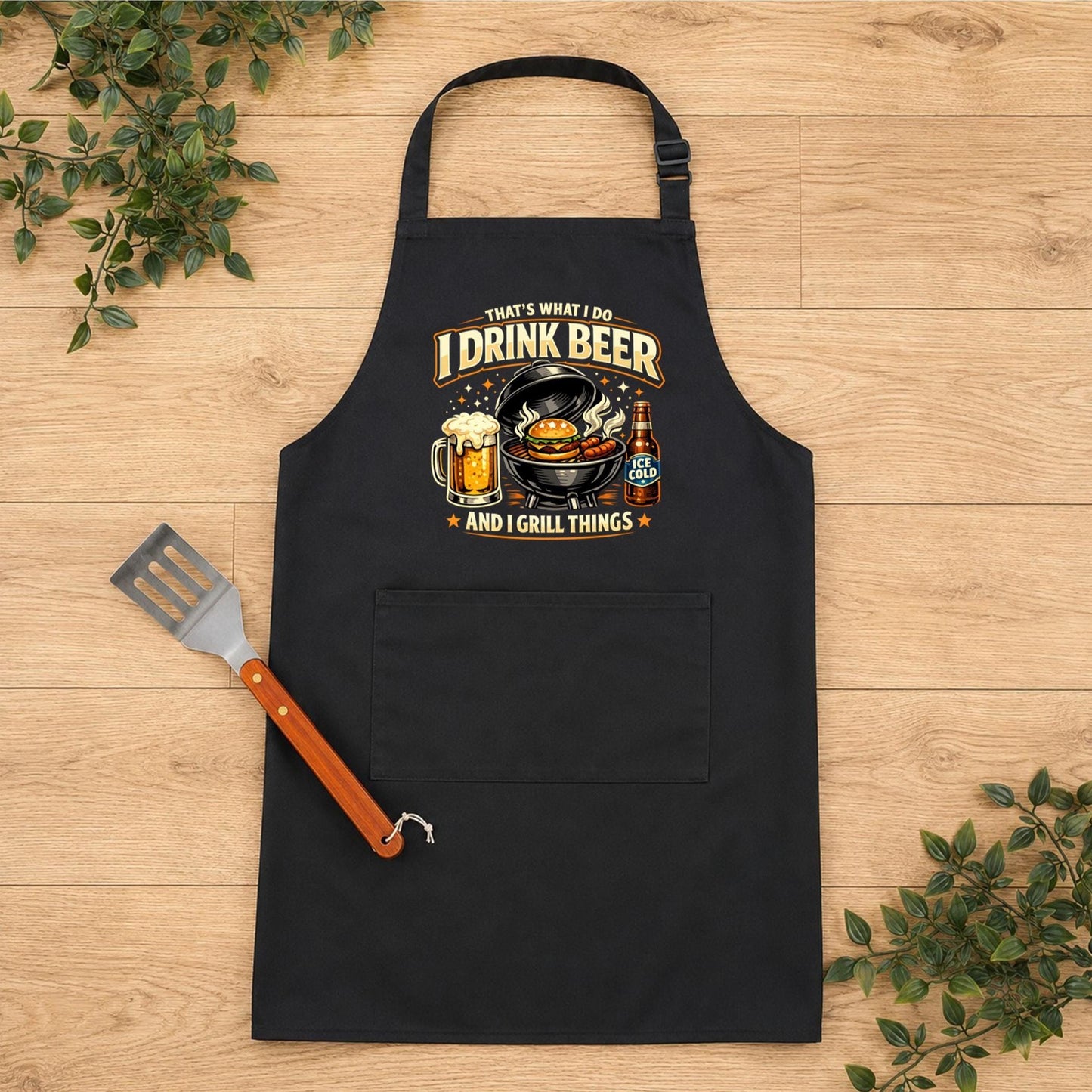 Personalised Drink Beer & Grill Things Apron