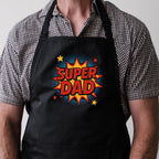Personalised Super Dad Apron, Father's Day gift, BBQ apron, aprons for him