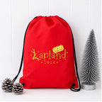 Personalised Lapland 2026 Drawstring Bag, bag for Lapland trip, Lapland reveal gift
