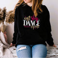 Personalised Eat Sleep Dance Repeat Hoodie, Dance Gift for Girls