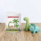 Personalised Dinosaur kids Money Box: Diplodocus Coin Bank, dinosaur theme savings Jar