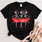 Skeleton Ballerina Halloween T-Shirt, Spooky Dance Gift