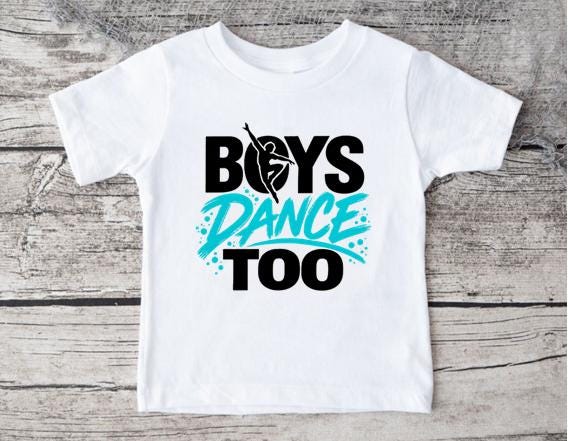 Personalised Boys Dance Too T-Shirt, Dance Gift for Boys