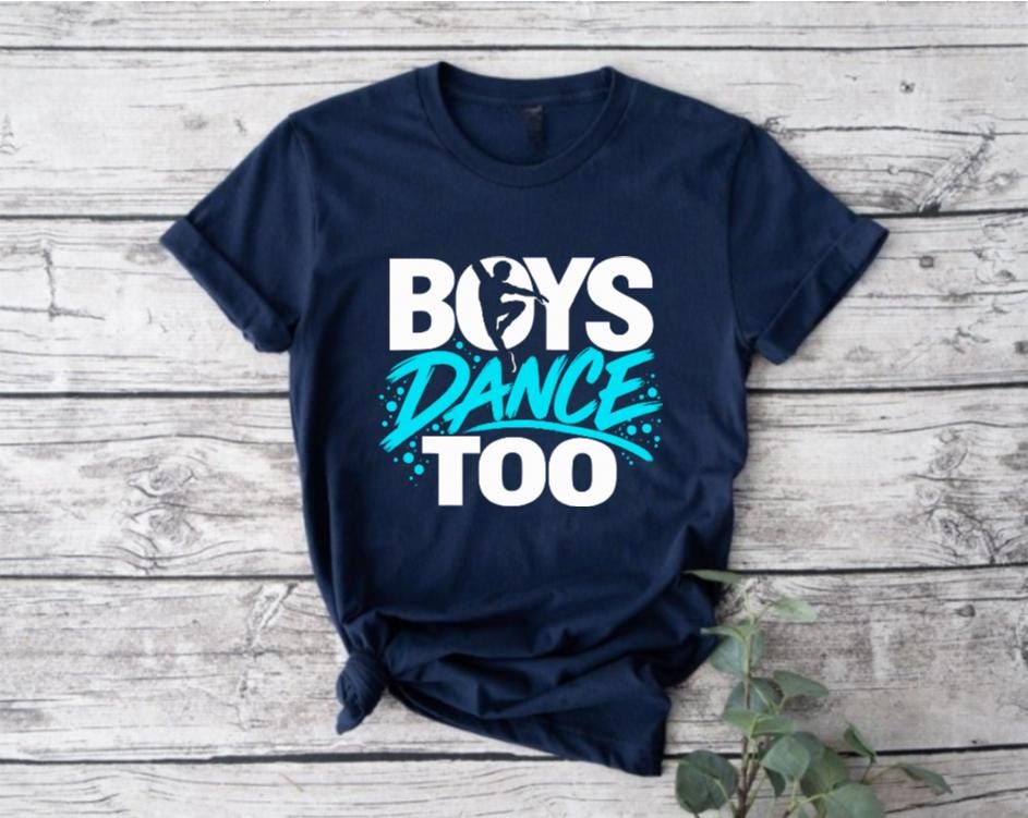 Personalised Boys Dance Too T-Shirt, Dance Gift for Boys