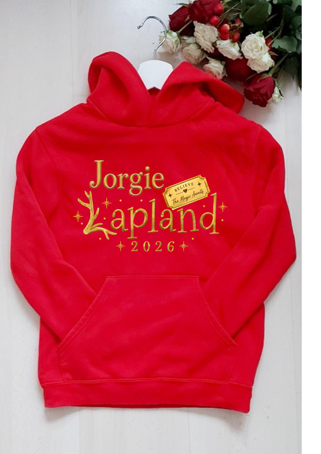 Personalised Lapland Christmas Hoodie 2026 | Kids Christmas Jumper | Personalised Lapland Hoodie | Matching Christmas Family Gift