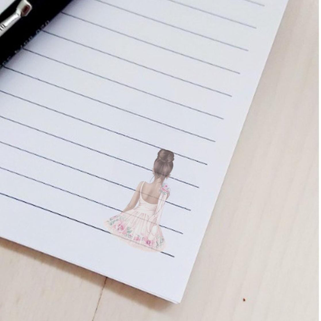 Personalised Ballerina Notebook, Ballet Dance Journal, A5 Notebook