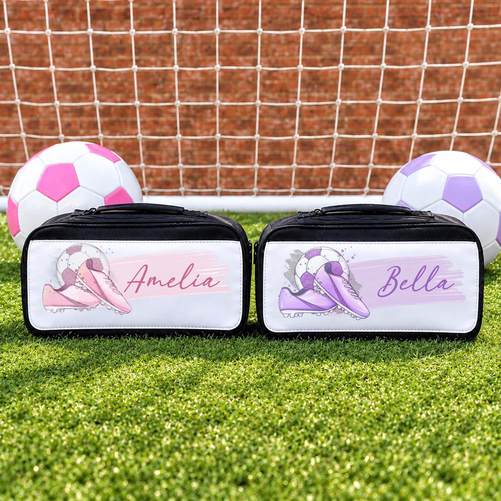 Personalised Football Boot Bag, Girls Football Shoe Bag, Football Gift