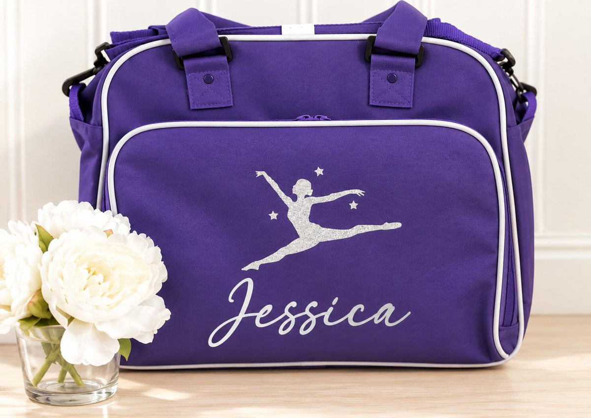 Personalised Dance & Gymnastics Bag, Ballet Kit Bag, Girls Sports Bag