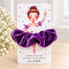 Personalised Ballerina Scrunchie, Dance Party Favour, Ballet Gift