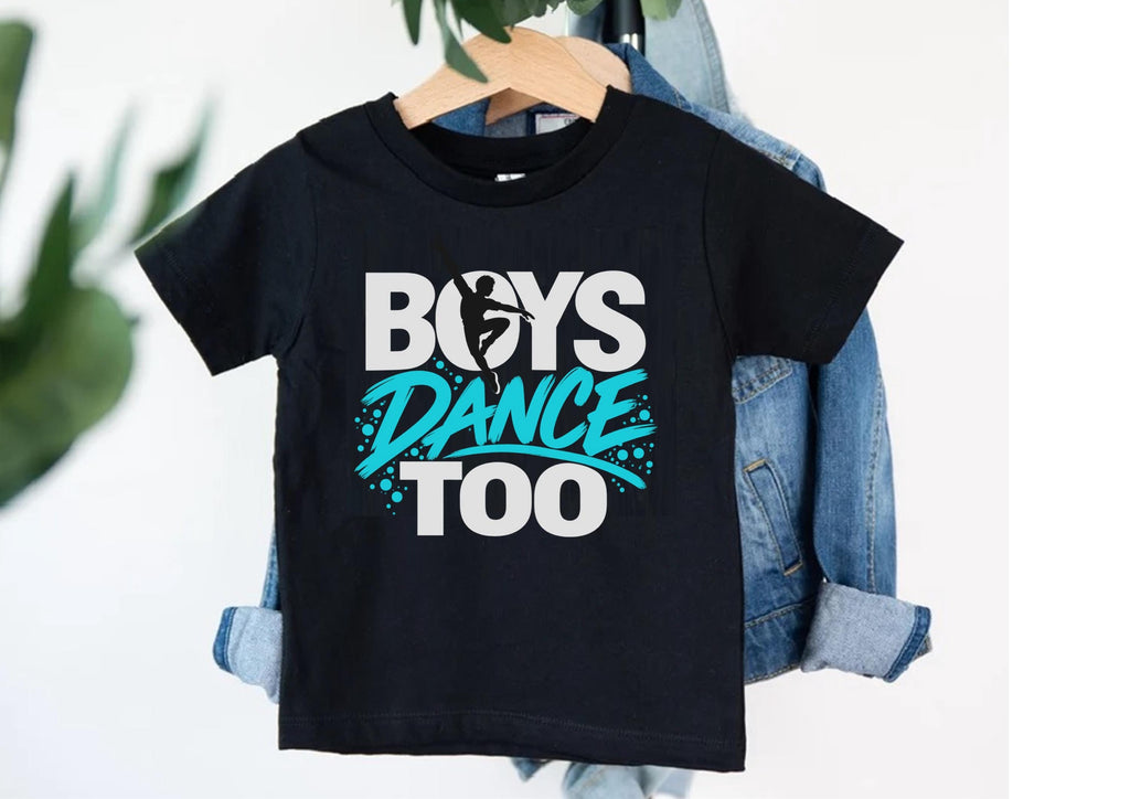 Personalised Boys Dance Too T-Shirt, Dance Gift for Boys