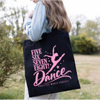 Personalised 5678 Dance Tote Bag, Dancer Gift, Ballet Bag