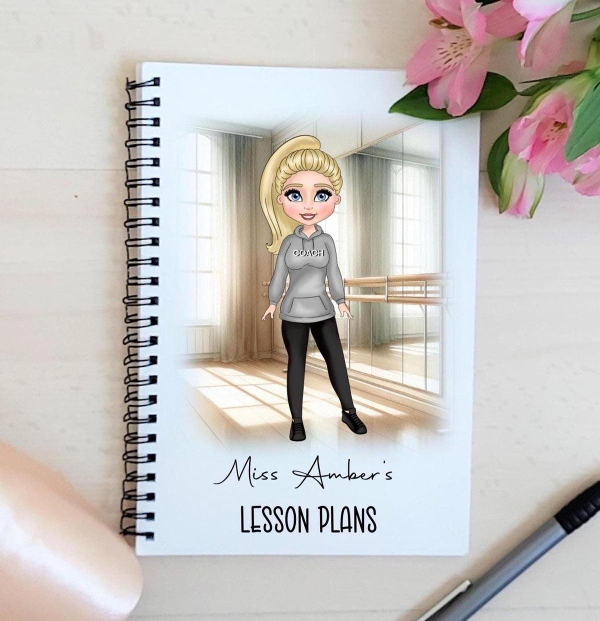 Personalised Dance Teacher Notebook, Dance Coach Gift, A5 Dance Notes