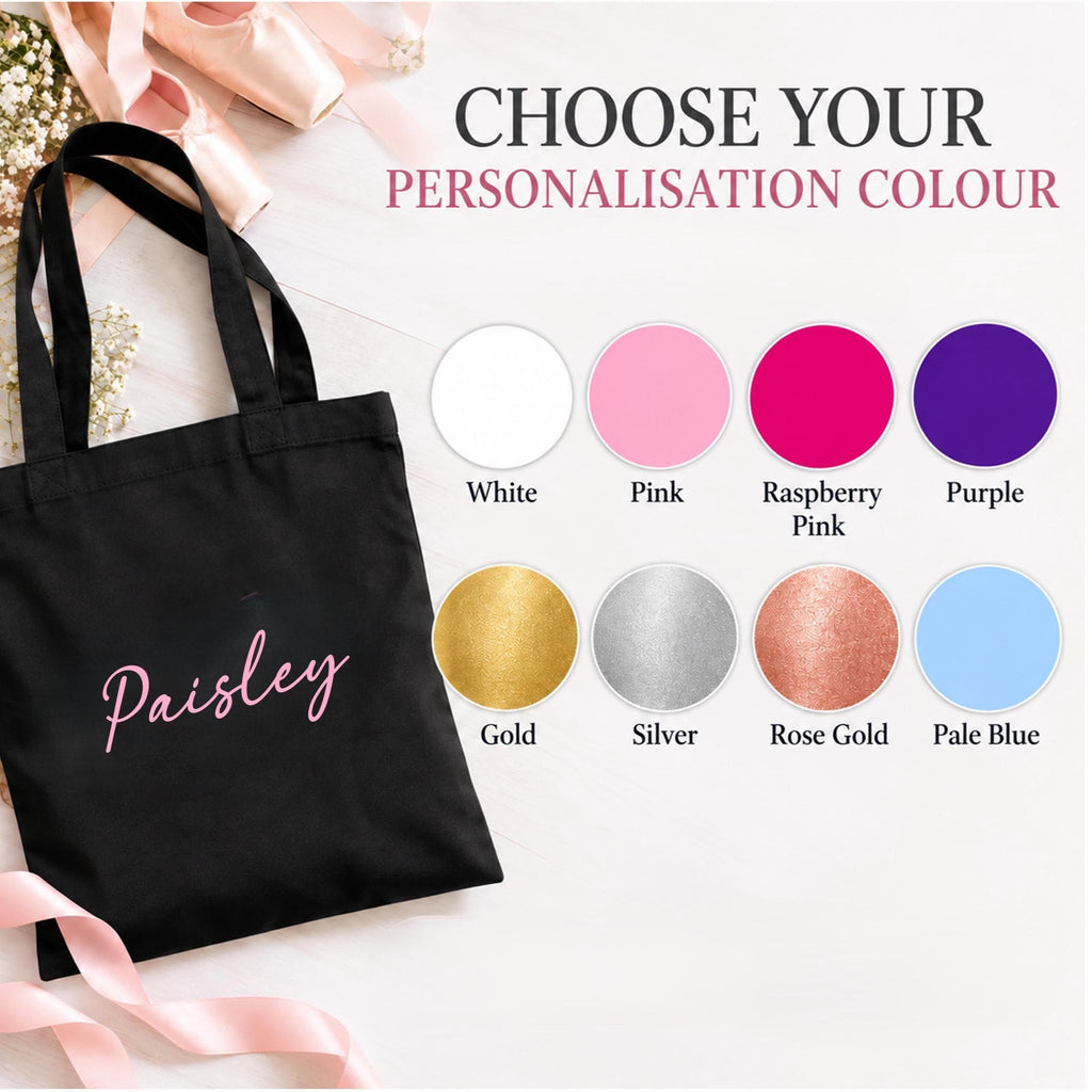 Personalised Eat Sleep Dance Repeat Tote Bag, Dance Gift, Dancer Bag