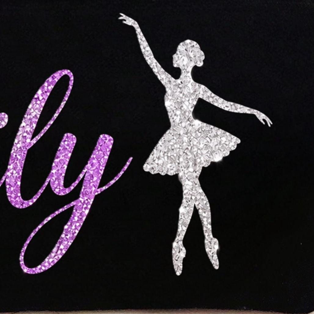 Personalised Ballet Makeup Bag, Dance Pouch, Ballerina Gift