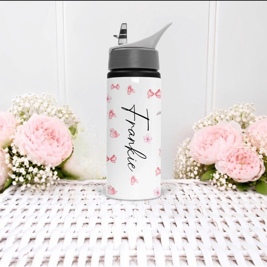 Personalised Ballerina Water Bottle, Ballet Bottle, Dance Gift for Girls