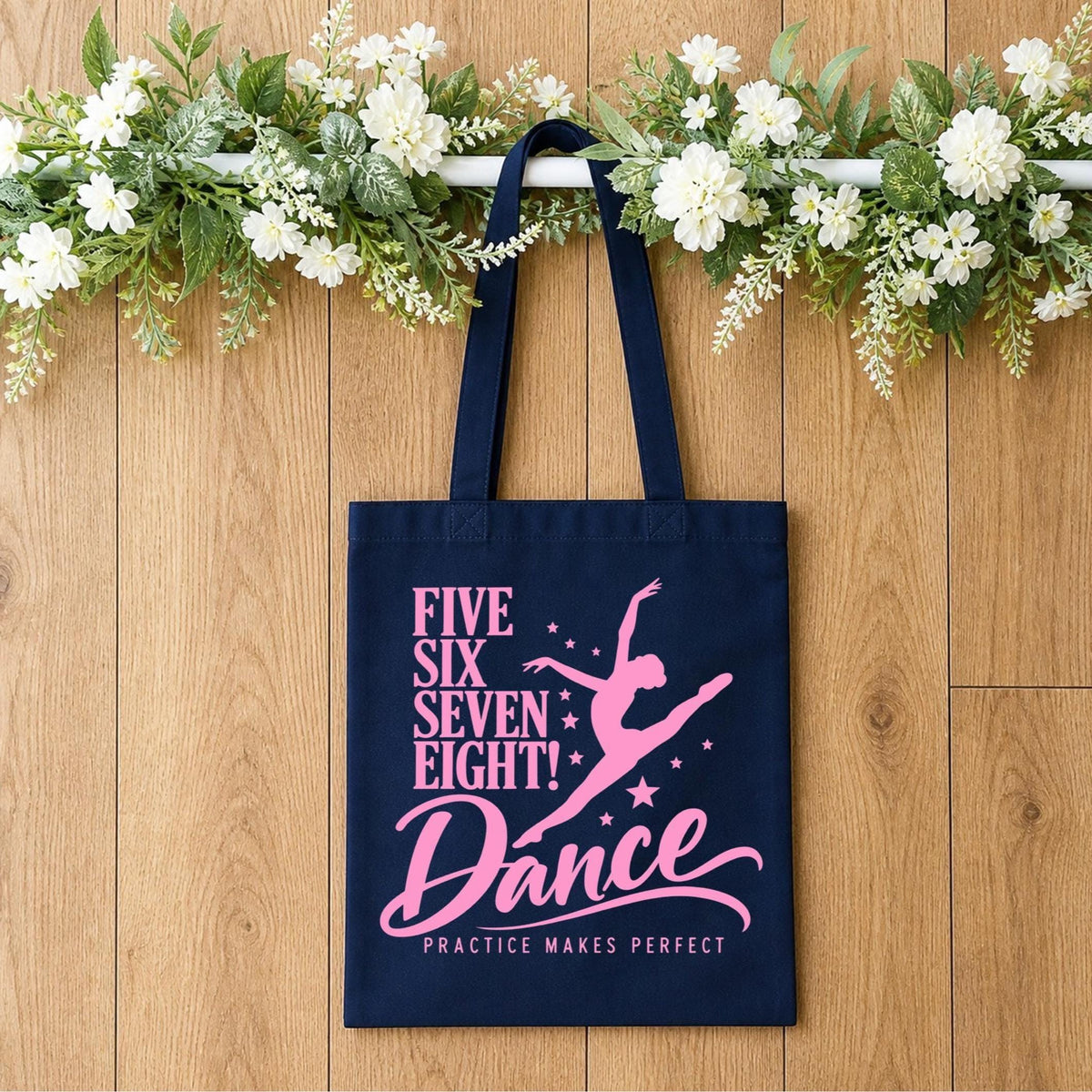 Personalised 5678 Dance Tote Bag, Dancer Gift, Ballet Bag