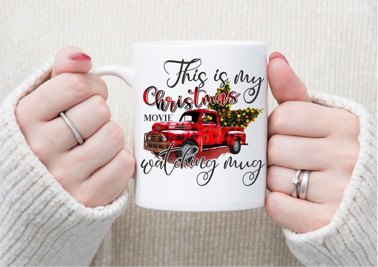 This is my Christmas movie watching mug, hot chocolate mug, Christmas gift, Christmas Eve box, Christmas mug