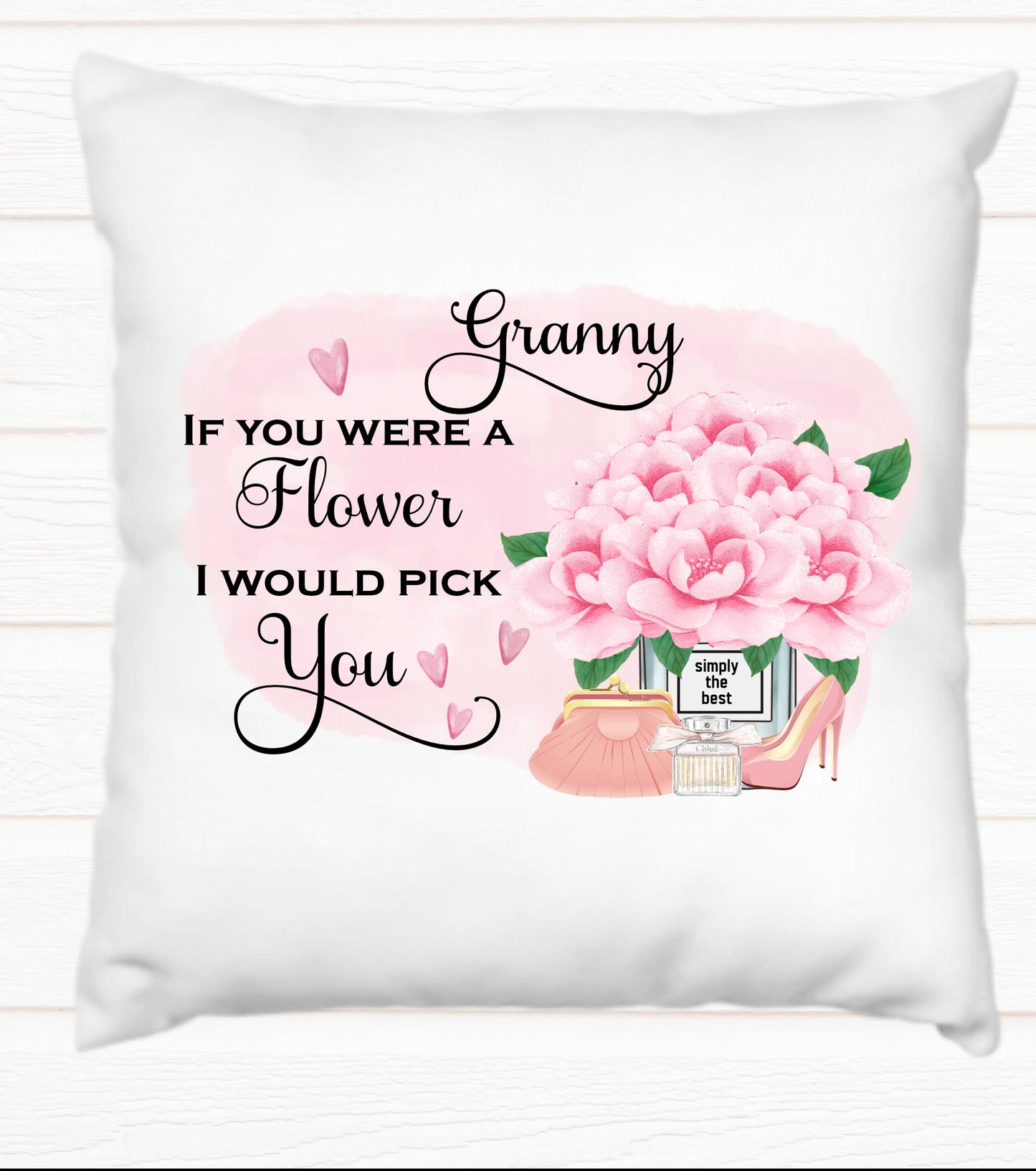 Mum cushion, Mum, if you were a flower cushion, Aunt, Gran, Daughter, editable relation