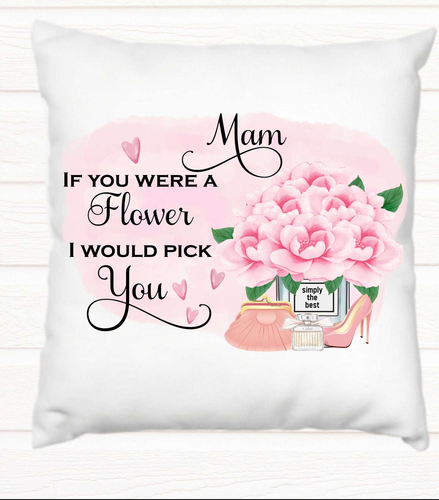 Mum cushion, Mum, if you were a flower cushion, Aunt, Gran, Daughter, editable relation