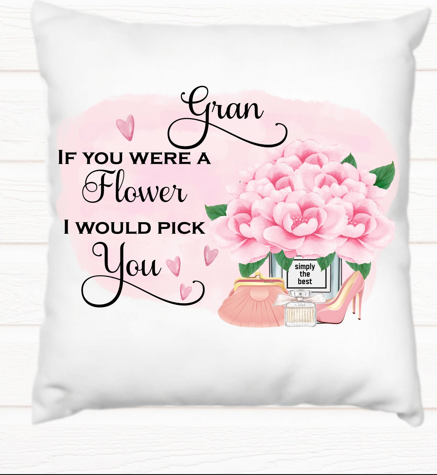 Mum cushion, Mum, if you were a flower cushion, Aunt, Gran, Daughter, editable relation