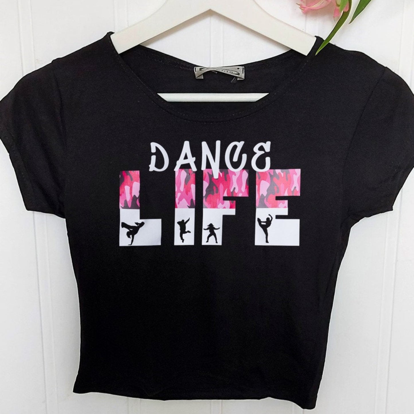 Dance Life cropped t-shirt, street dance, urban dance, Girls/Ladies Urban dance life t-shirt/dance gift/dance t-shirt