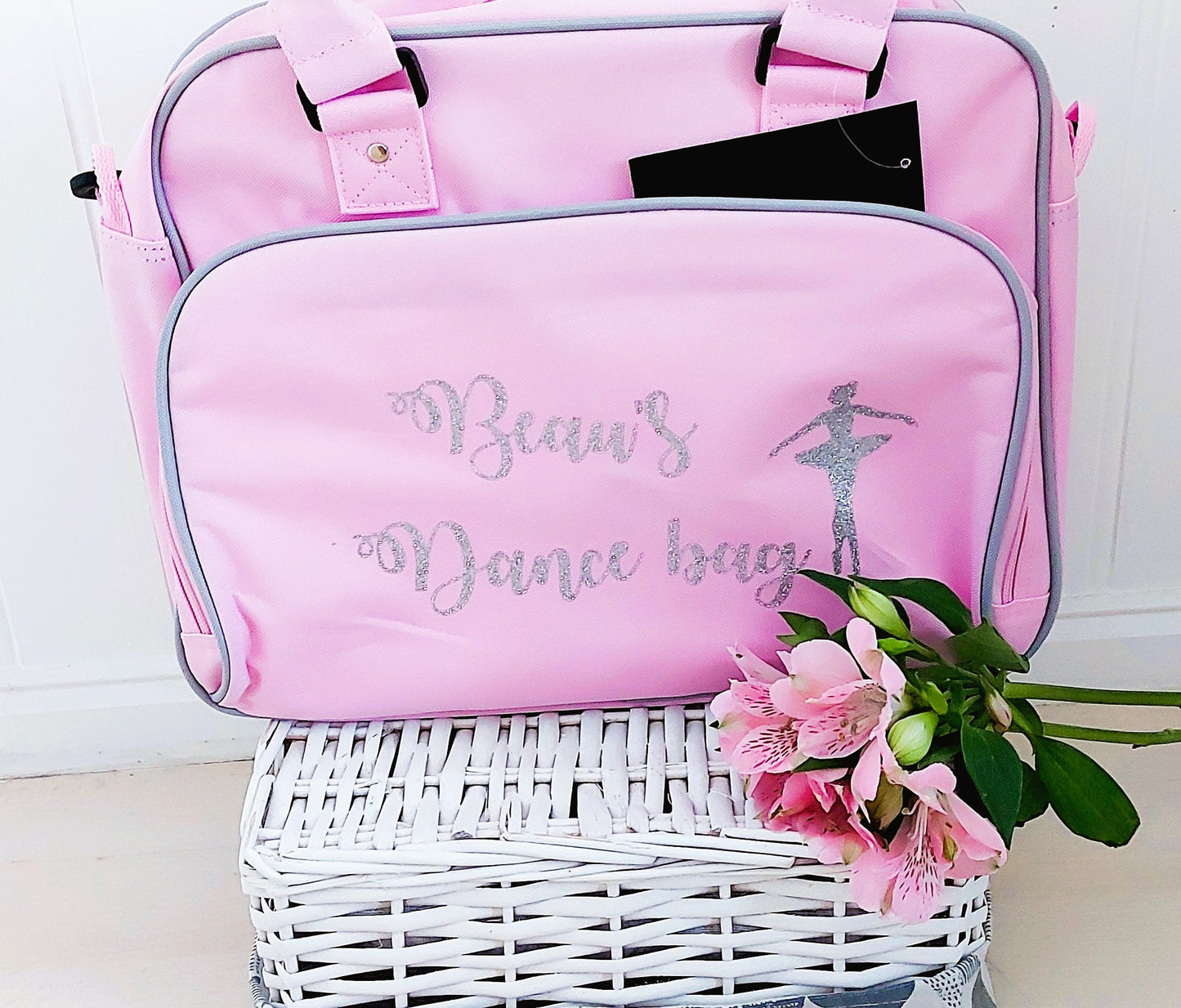 Personalised pink dance/ballet bag
