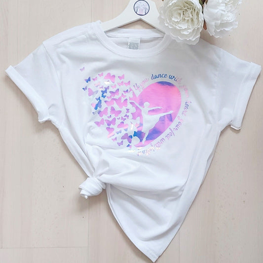 Dance with your heart ballet t-shirt