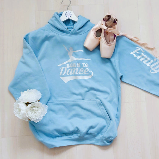 Personalised Born to Dance ballet hoodie