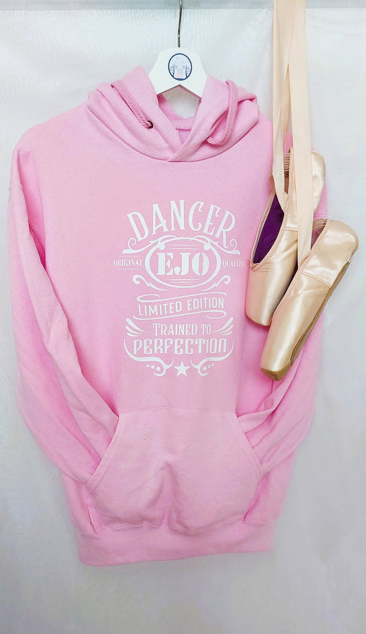 Personalised vintage dancer hoodie, dance gift, gift for a dancer, ballet gift, ballerina hoodie