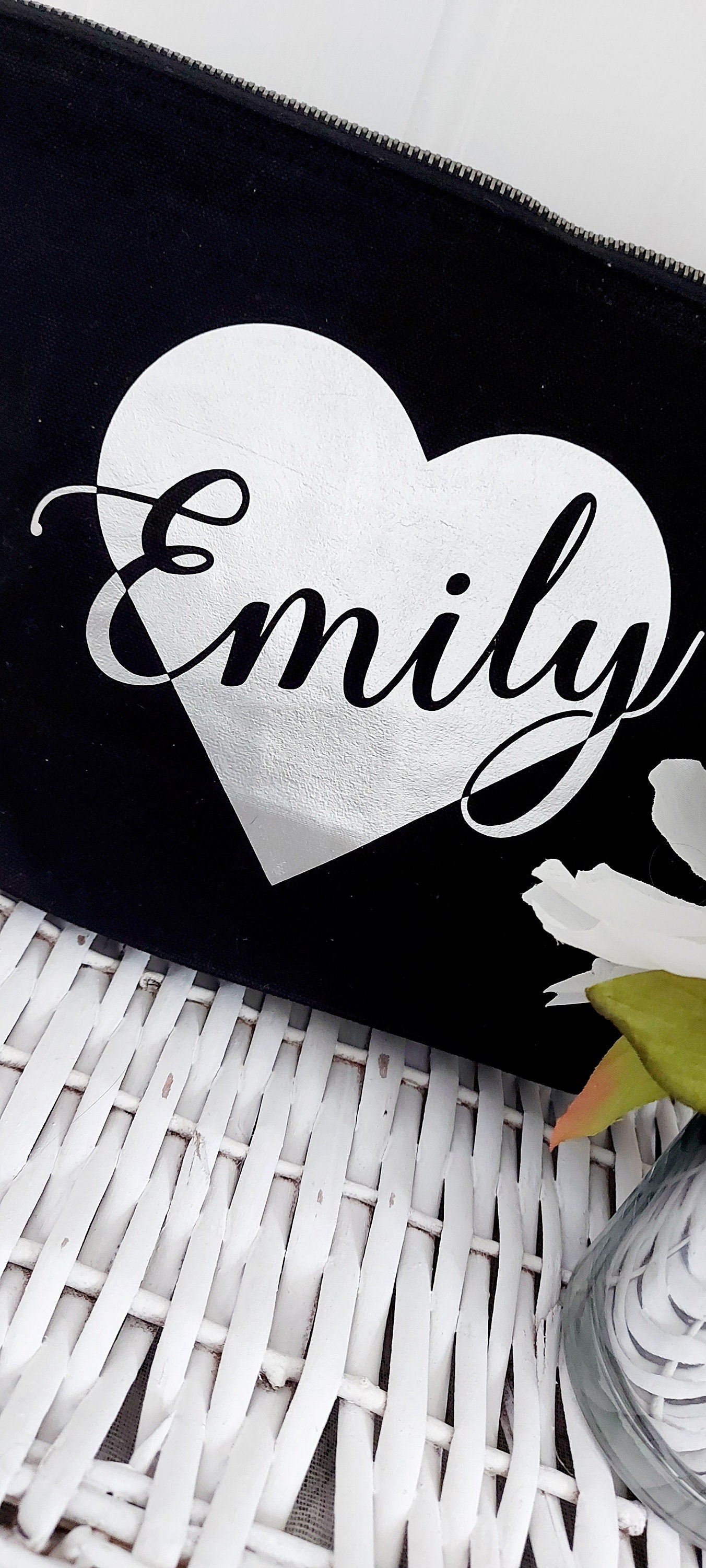 Personalised makeup bag, cosmetic bag, birthday present for a teenager, thank you gift for Bridesmaid