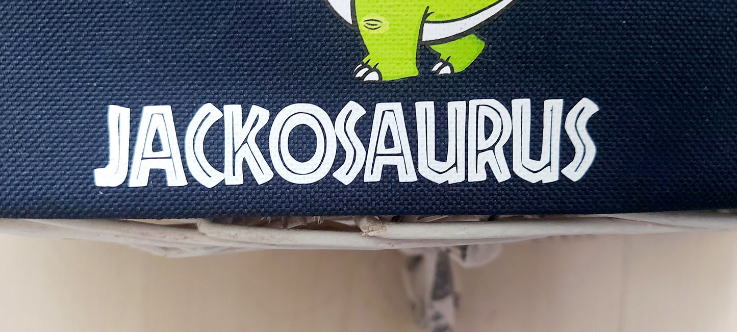 Personalised dinosaur pencil case, child's pencil case, blue pencil case, personalised pencil case
