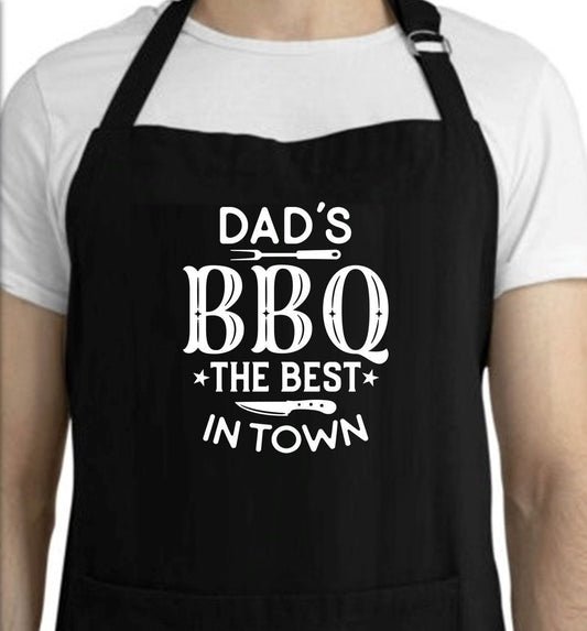 Men's BBQ Apron, Funny BBQ apron, Father's Day apron, BBQ King, Father's Day gift, apron for Dad