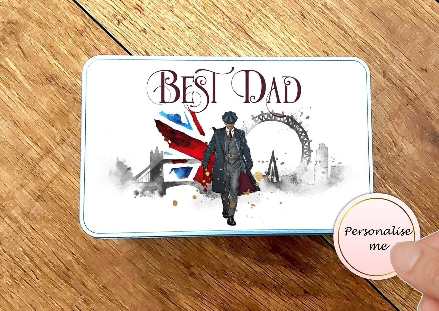 Personalised sweet tin for Dad, Father's Day sweets, storage tin, sweet tin, gift for Dad, Father's Day present