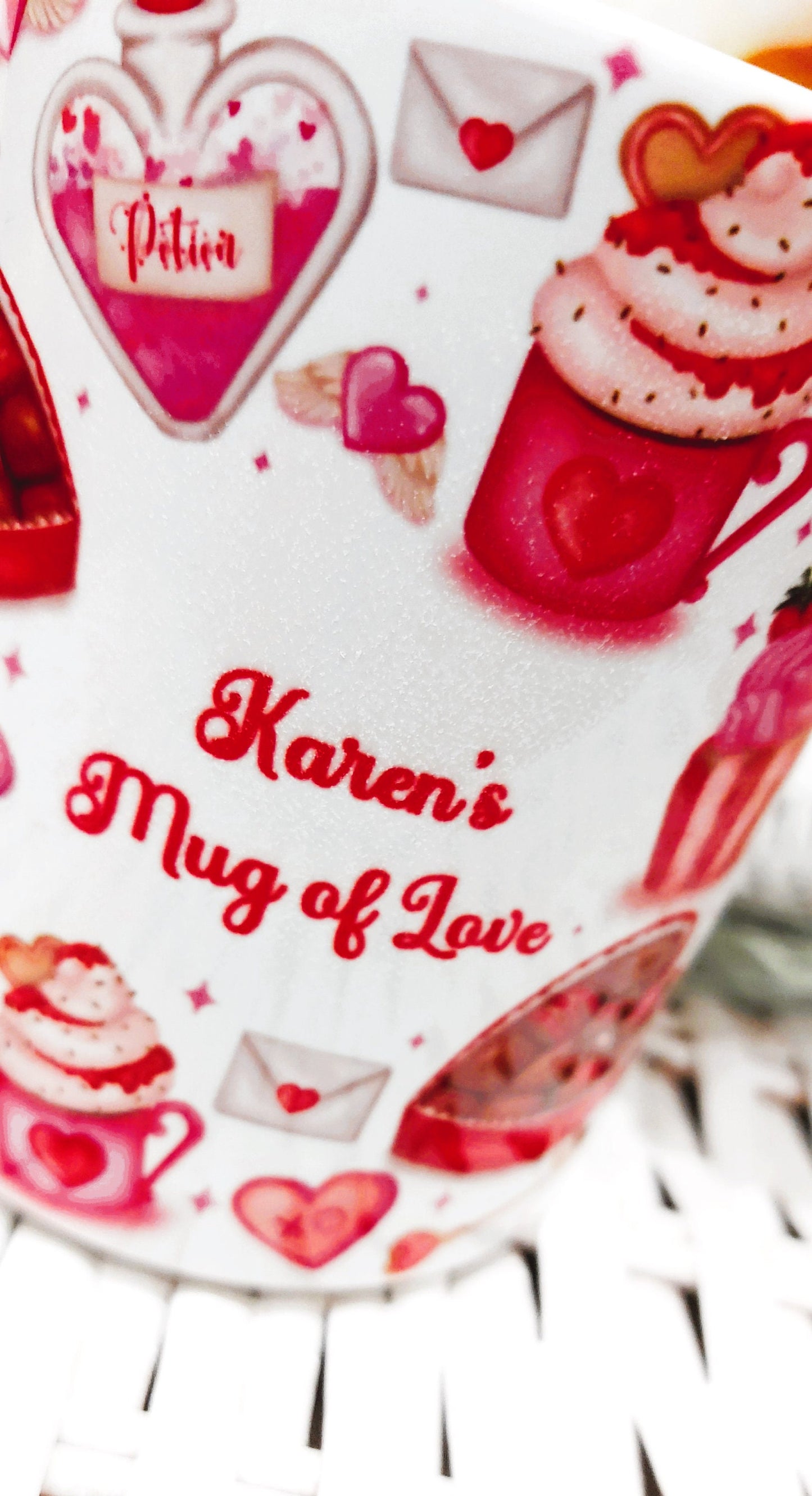 Personalised Valentines mug, personalised Valentines' Day gift, gift for girlfriend