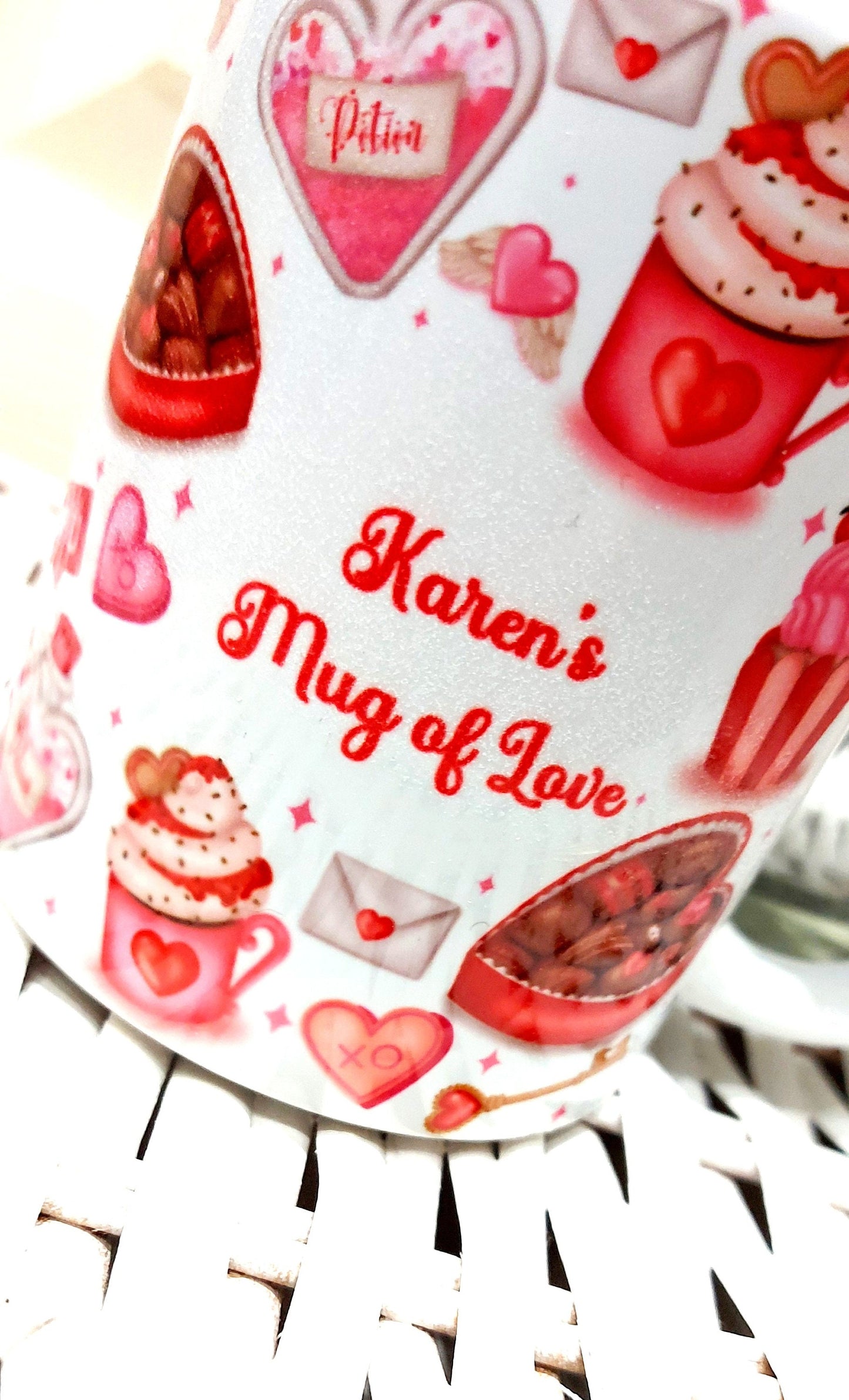 Personalised Valentines mug, personalised Valentines' Day gift, gift for girlfriend