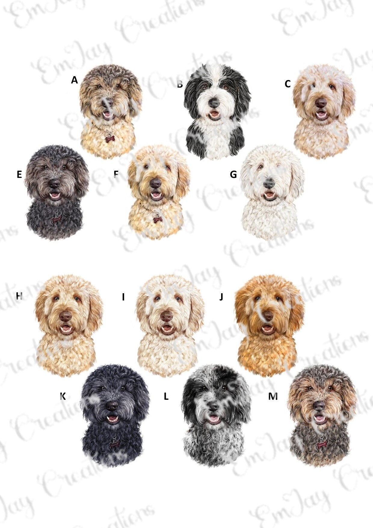 Dog treat tin, cockerpoo treat tin, gift for dog lover, goldendoodle gift - lots of colourways