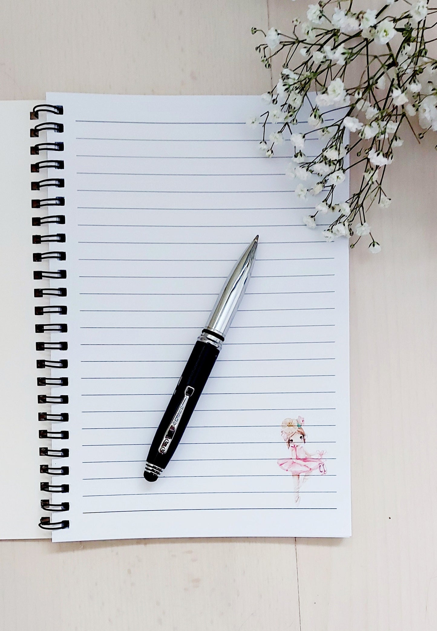 Personalised ballet notebook gift for girls