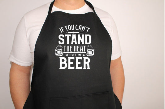 Men's BBQ Apron, Funny BBQ apron, Father's Day apron, BBQ King, Father's Day gift, apron for Dad