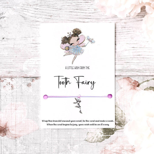 Personalised tooth fairy wish bracelet, gift from the tooth fairy, fairy wish bracelet